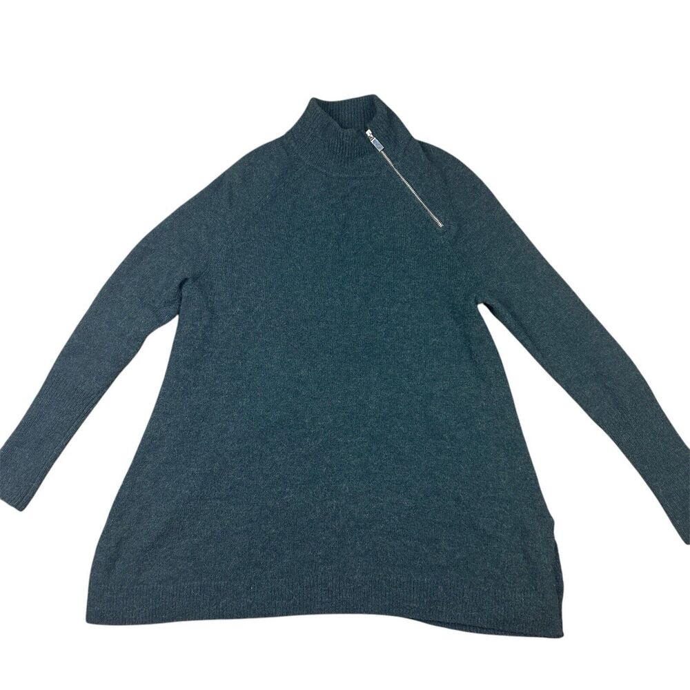 Vineyard Vines Small Sweater Alpaca Blend Pullover Zipper Neck Poncho